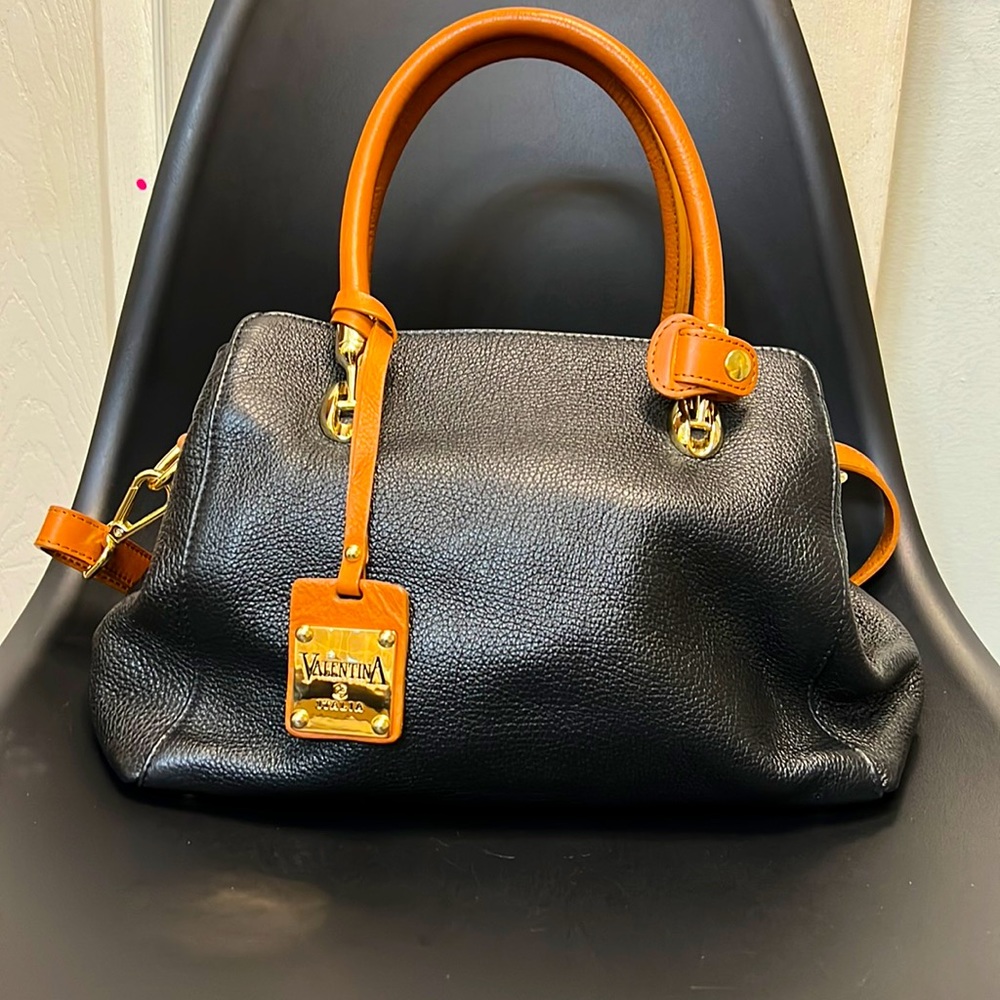 Valentina Italia Leather Satchel Handbag
